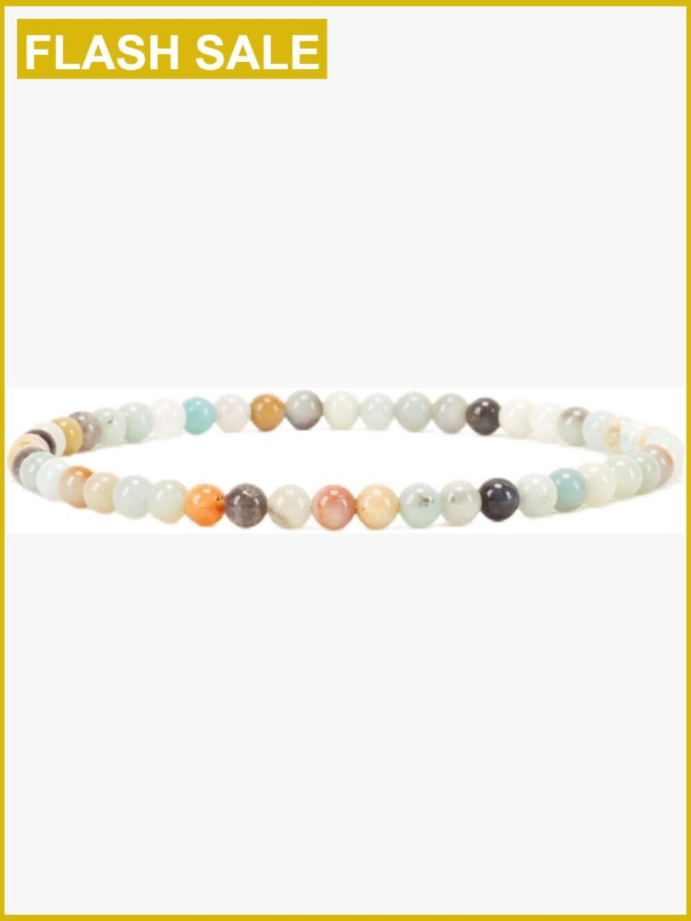 4mm Gemstone Beaded Bracelet - Stretch Elastic Unisex